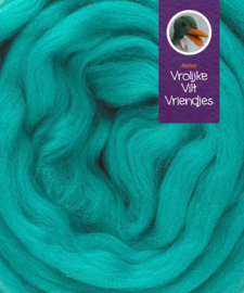 Lontwol merino turquoise