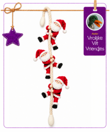 Kerstmannen aan vormtouw