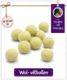 Wolbal lichtgeel