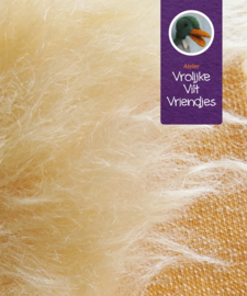 Mohairstof lang lichtblond