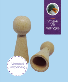 Kegelpopje 6,5 cm - 12 stuks
