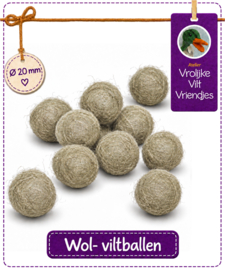 Wolbal grijsbruin