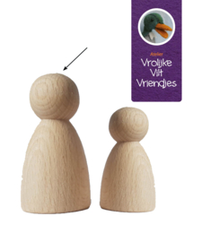 Kegelpopje peg doll 6 cm