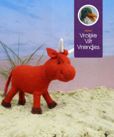 Kerstgroep vrolijke vilt vriendjes