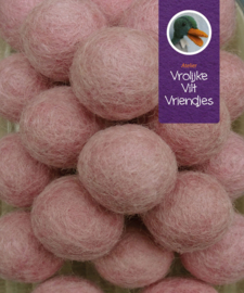 Wolbal oud roze