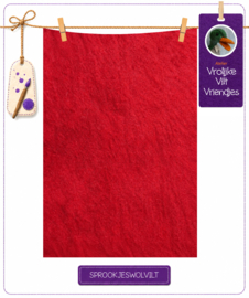 Handgeverfd rood