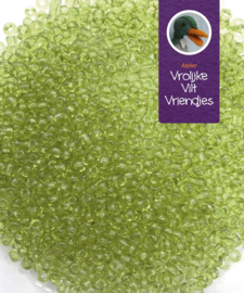 Rocailles transparant groen