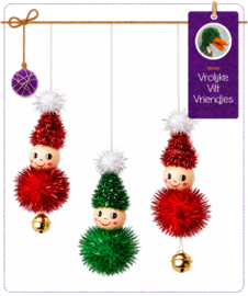 Kerstkabouter pompoms
