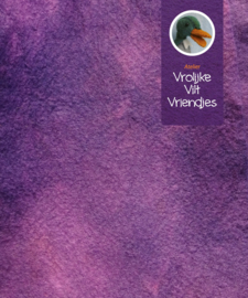 Handgeverfd  paars-lila