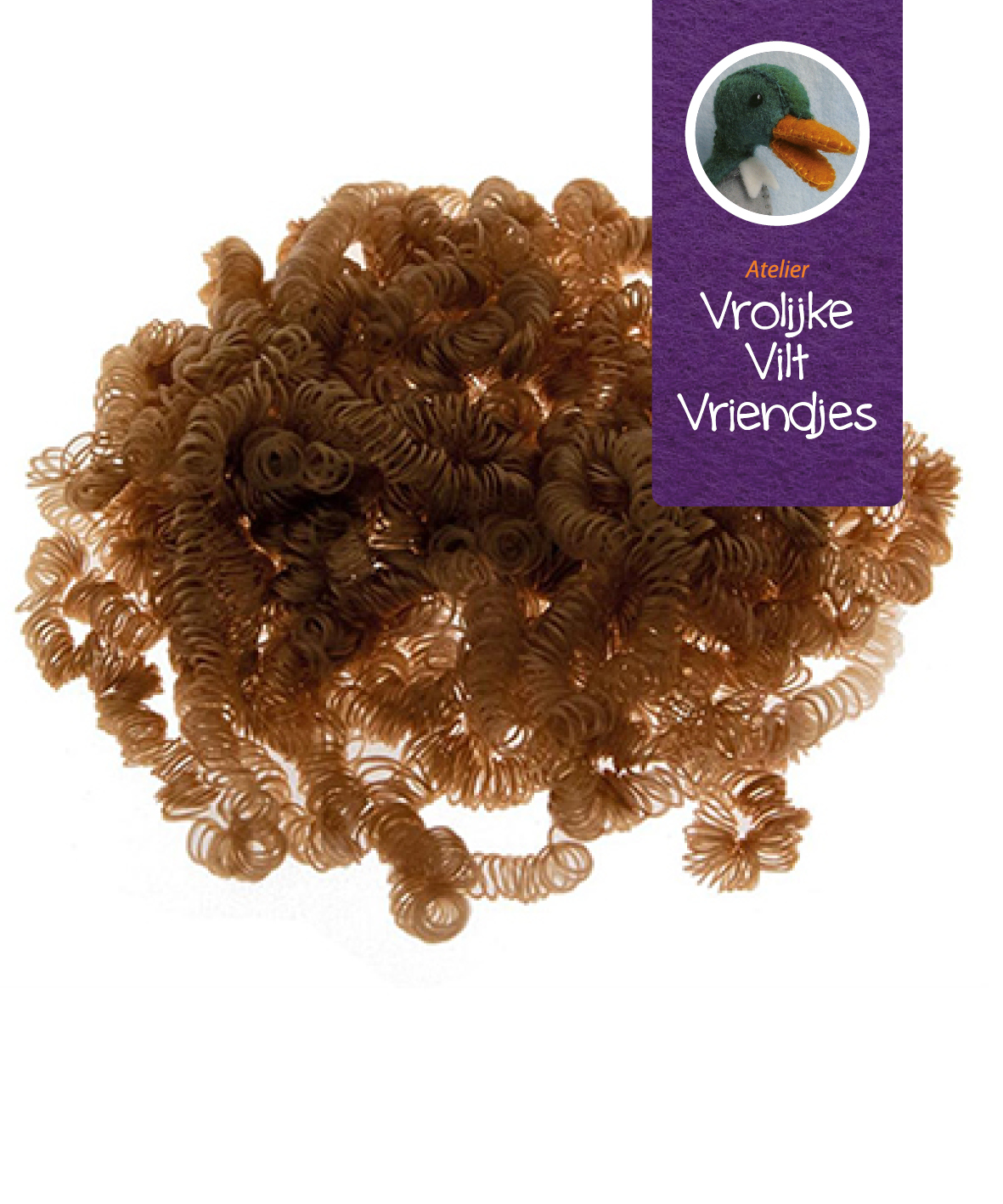 Krulharen bruin