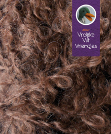 Poppenharen  Mohair kameelbruin