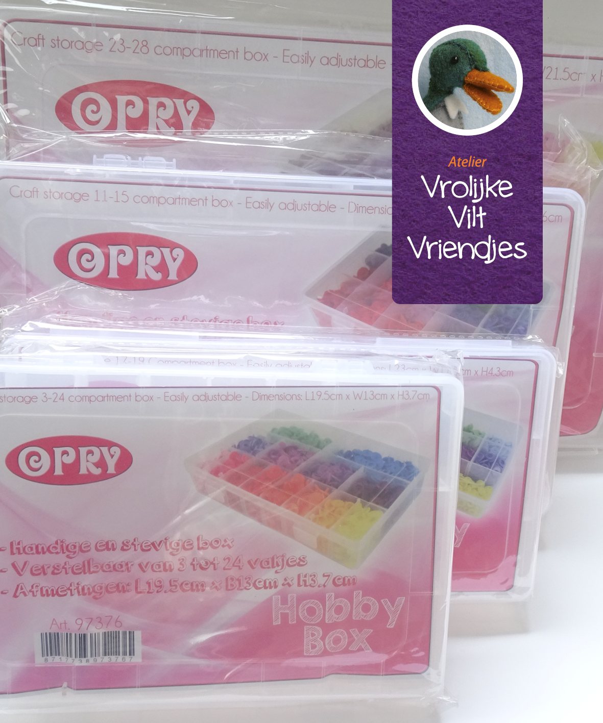 Opberg vakjes dozen