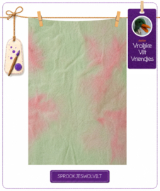 Sprookjes vetplant lichtgroen- roze