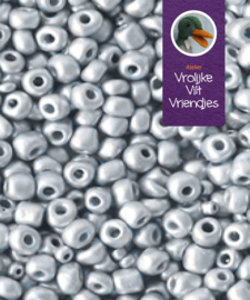 Rocailles metallic zilver