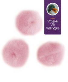 Pompons 10mm roze
