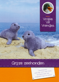 Grijze zeehonden met jongen