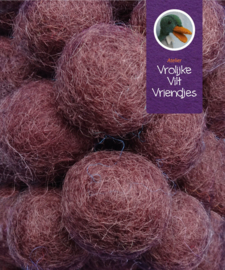 Wolbal donkerbruin