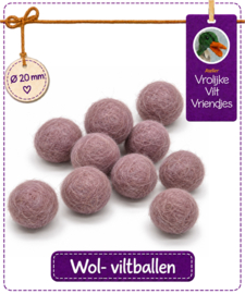 Wolbal lavendelrood