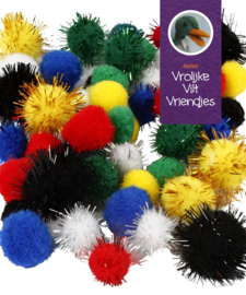 Pompons 15-20 mm mix
