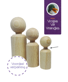 Kegelpop recht 47 mm - 12 stuks