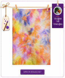 Handgeverfd  bloemen