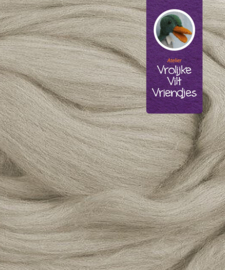 Lontwol merino gemêleerd lichtbeige