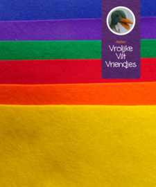 Wolvilt pakket kleurrijk