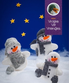 Sneeuwpopjes uit het boekje vrolijke vilten vriendjes