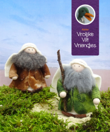 Kerstgroep vrolijke vilt vriendjes