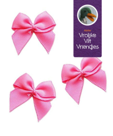 Strikjes roze 3 stuks