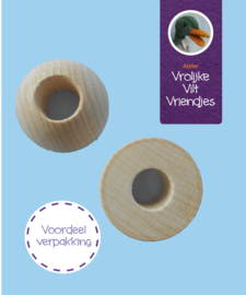 Houten voeten  12 stuks