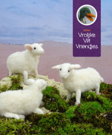 Kerstgroep vrolijke vilt vriendjes