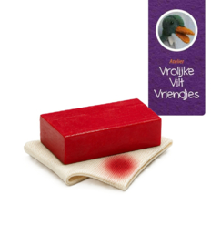 Wangetjes helder rood