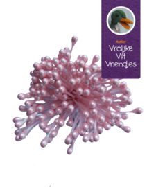Voelsprieten- meeldraden roze