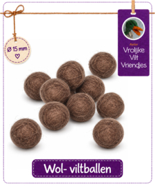 Wolbal donkerbruin