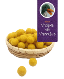Wolbal zonnegeel 10 mm