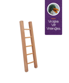 Houten ladder bruin