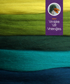 Merino lontwol 5 kleuren