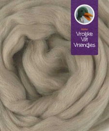 Lontwol merino poeder beige