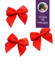 Strikjes rood 3 stuks