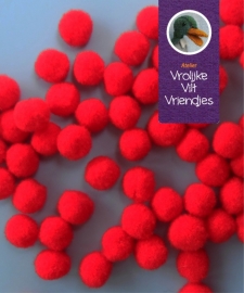 Pompons 20mm rood