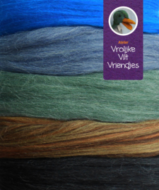 Merino lontwol 5 kleuren