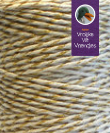 Gestreept koord goud/creme