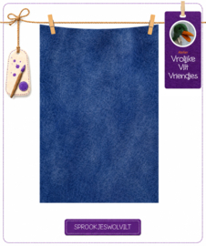 Handgeverfd marineblauw