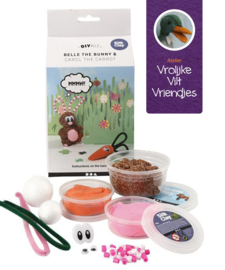 Schattig konijntje met wortel silk clay