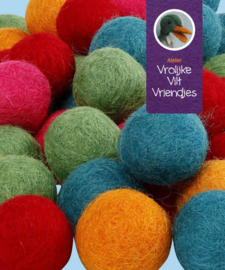 Wolbal 64 stuks sterke kleuren