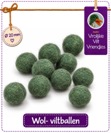 Wolbal donkergroen