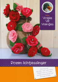 Rozen lichtjesslinger excl. ledlampjes