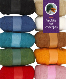 Gekaarde wol 10 bol