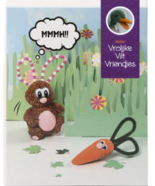 Schattig konijntje met wortel silk clay